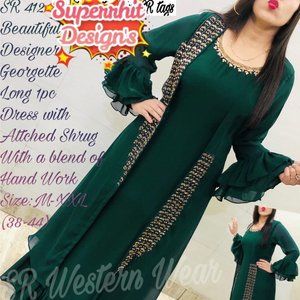 Beautiful georgette  Long Kurtis